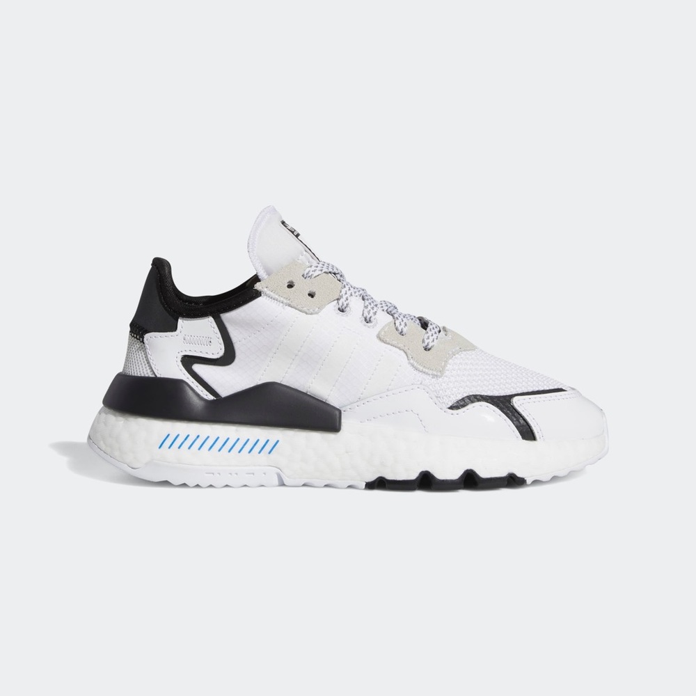 adidas White Black Gray Kids Sneakers